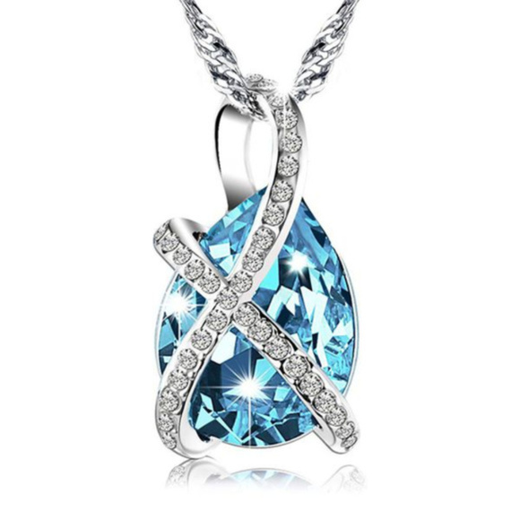 Jewelry - teardrop Swarovski crystal elements necklace